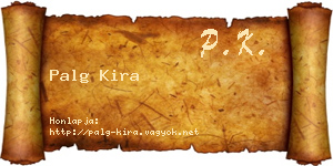 Palg Kira névjegykártya